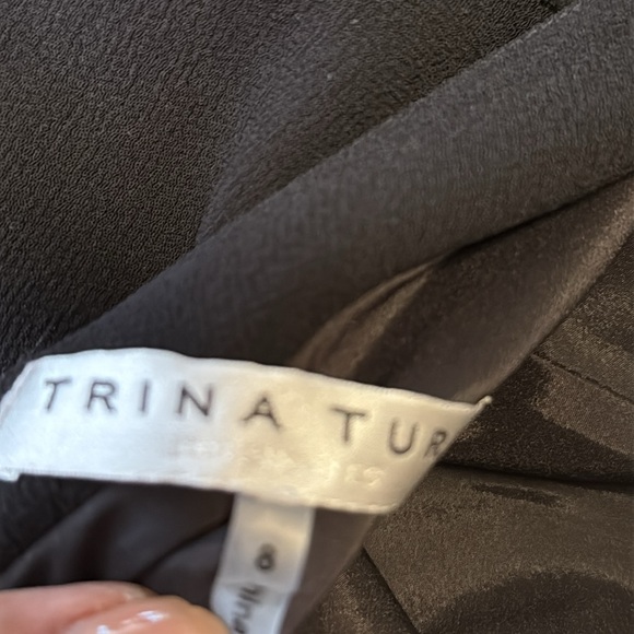 Trina Turk Black Floral Embroidered Dress, SIZE 8 NWOT - Picture 7 of 10